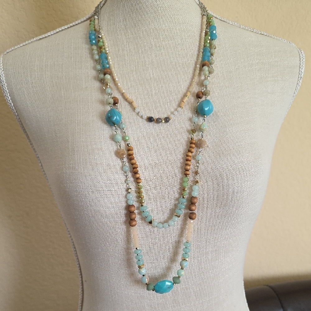 Park Lane Elegant Multi-Layered Beaded Necklace